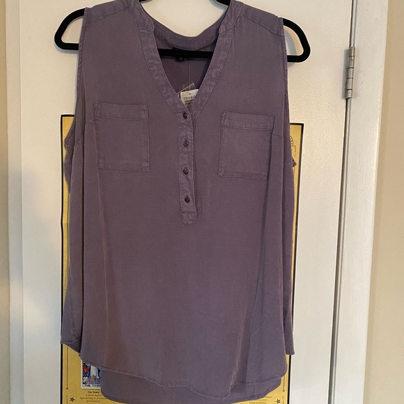 COPY - Torrid Harper Dusty Purple Mineral Wash Harper Sleeveless - Picture 3 of 6